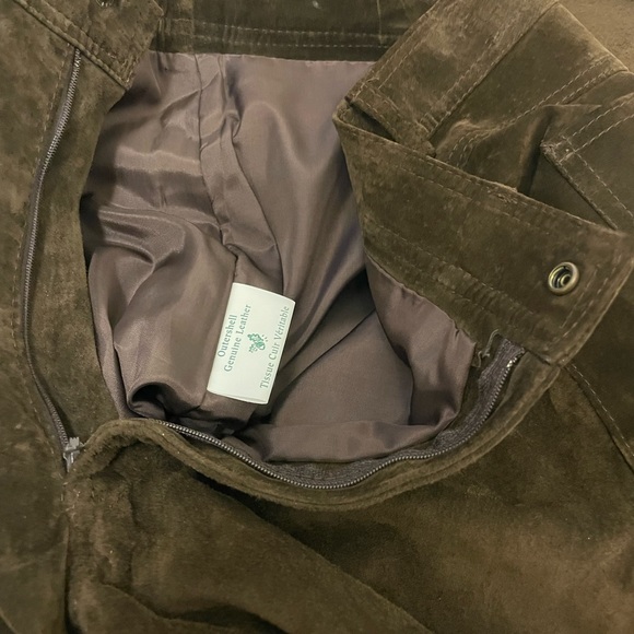 High waisted Danier brown suede pants - Picture 6 of 6